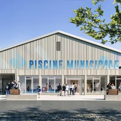Porte d'Arras à Lille : le chantier de la nouvelle piscine...