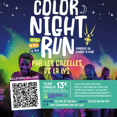 Une "Color Night Run" dans la Vallée de la Lys 