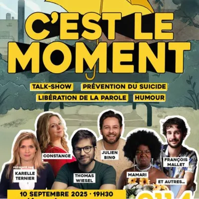 Lancement de la soirée "C'est le moment" au Théâtre Sébastopol.