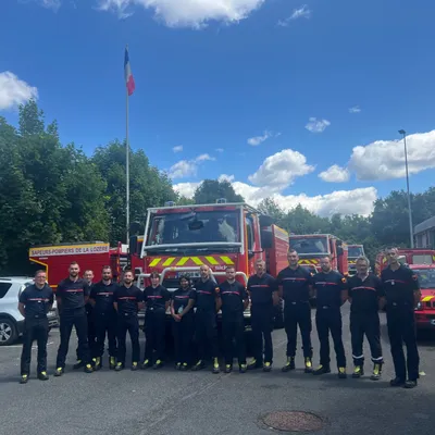 Une vingtaine de pompiers lozériens sont partis en renfort à Marseille