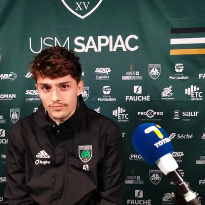 Paul Vallée, invité du Club Sapiac avant le déplacement à Bordeaux