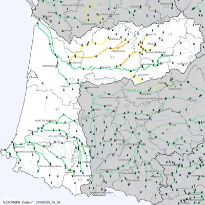 Les cours d'eau de Corrèze et de Dordogne toujours en crue en ce...