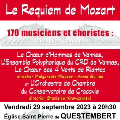 Questembert : Requiem de Mozart avec 170 musiciens, choristes et...