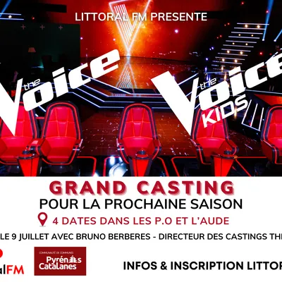 Casting Littoral FM & The Voice 2025 : La route des plus belles voix !
