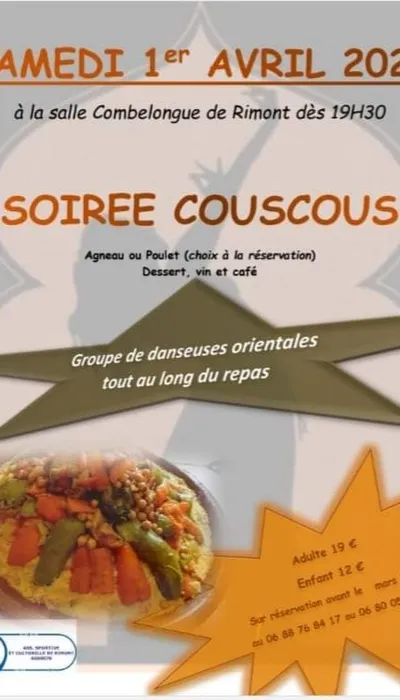 SOIRÉE COUSCOUS A RIMONT