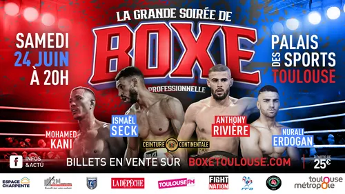 Grande soirée de boxe au Palais des sports !