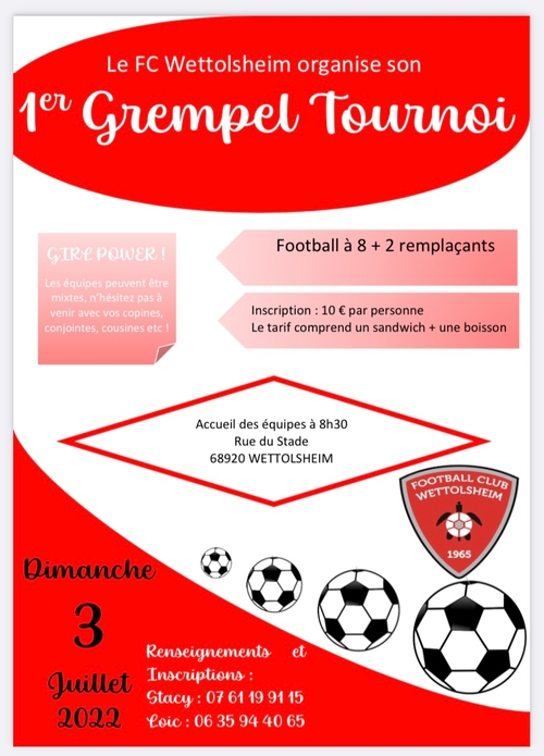 GREMPEL TOURNOI FC WETTOLSHEIM 