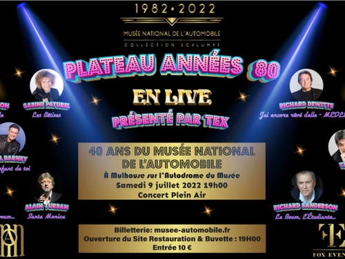Concert Années 80 pour les 40 ans du Musée de l'Automobile