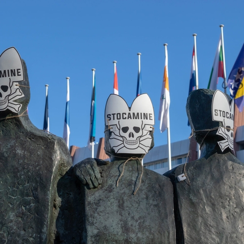 Strasbourg : des statues recouvertes d'un masque pour dénoncer les...