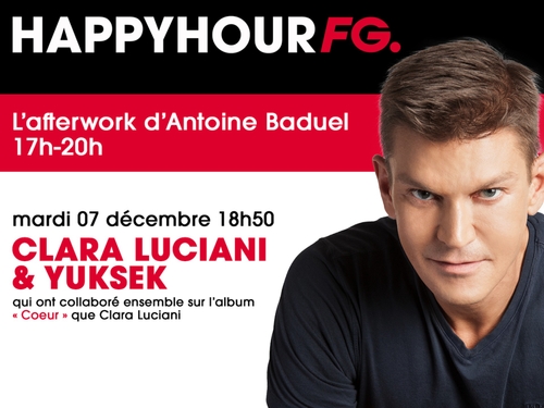 Clara Luciani & Yuksek invités de l'Happy Hour FG ce soir !