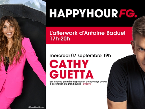 Cathy Guetta invitée ce soir de l'Happy Hour FG !