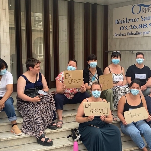 Reims: les salariés de la résidence ORPEA St-André en grève