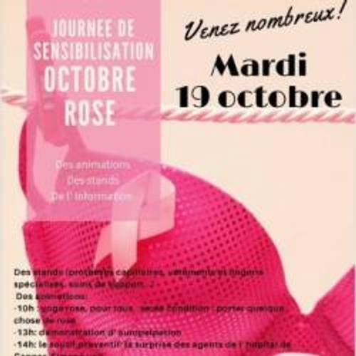 OCTOBRE ROSE: JOURNEE DE SENSIBILISATION AUJOURD'HUI A L'HOPITAL DE...