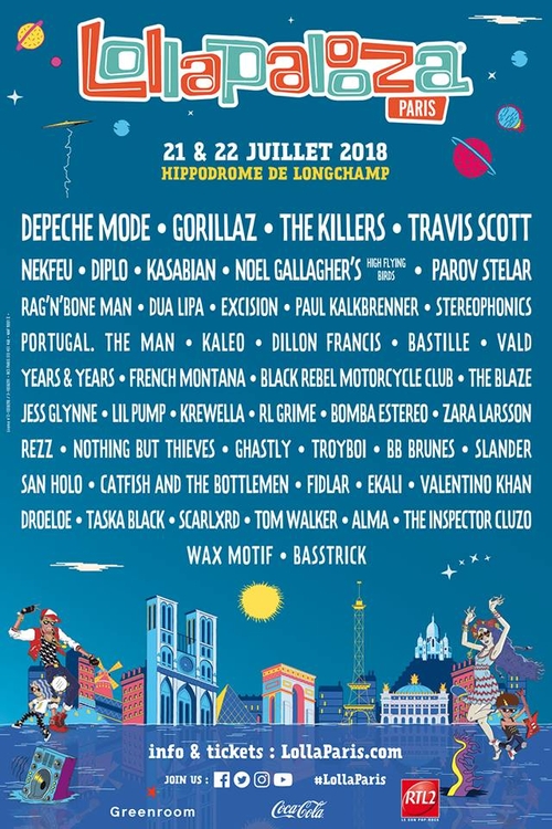 Nouvelle annonce du festival Lollapalooza Paris 2018