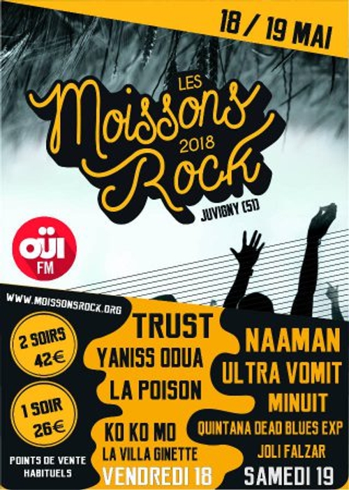 Les Moissons du Rock 2018 avec OUI FM