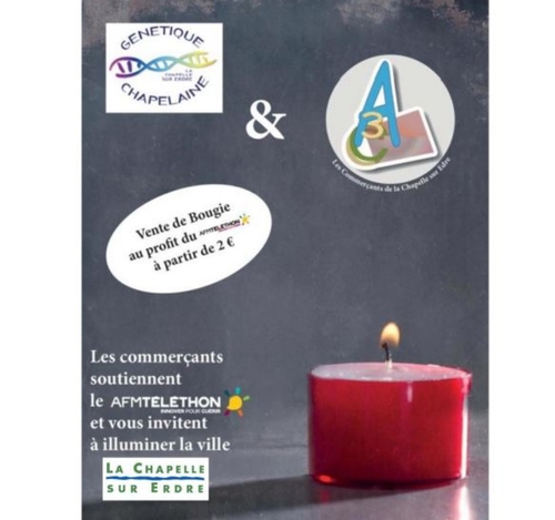 Téléthon 2019 à La Chapelle-sur-Erdre - Vente de bougies par les...