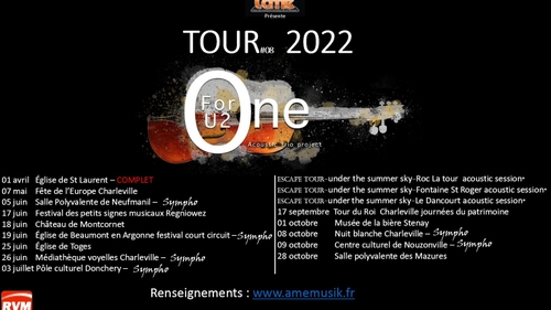 "One for U2" en tournée dans les Ardennes.