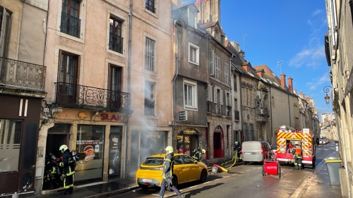 Incendie en cours dans le centre de Dijon