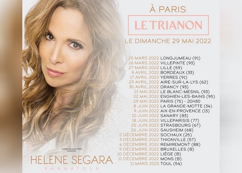 Hélène Segara dévoile les dates maintenues pour sa tournée