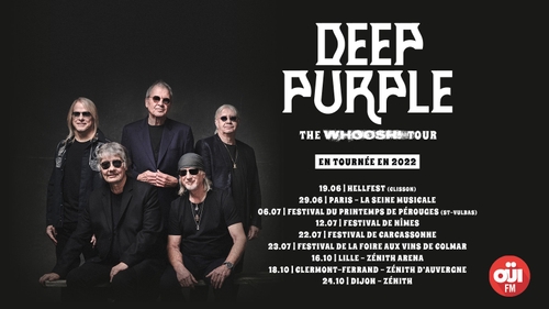 Deep Purple en tournée avec OÜI FM