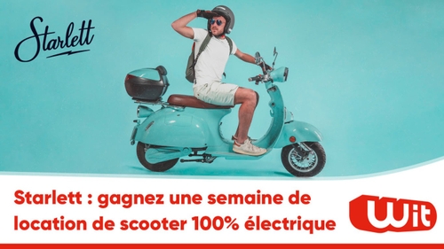 Starlett : gagnez une semaine de location de scooter 100% électrique 