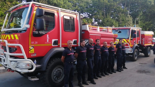 Vendée : des pompiers envoyés en renfort en Gironde