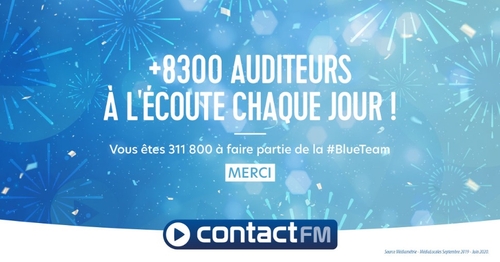 311 800 MERCIS DE VOTRE FIDÉLITÉ A CONTACT FM !