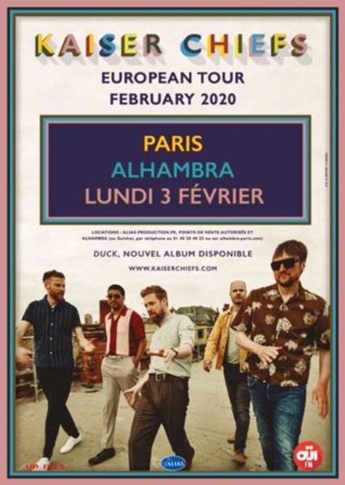 Kaiser Chiefs en concert à Paris avec OUI FM