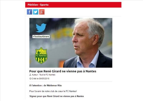 FC Nantes : une pétition pour dire non à René Girard