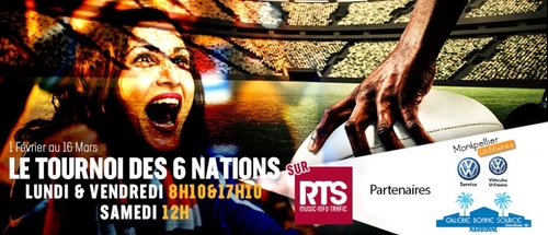Suivez le tournoi des 6 Nations du RTS