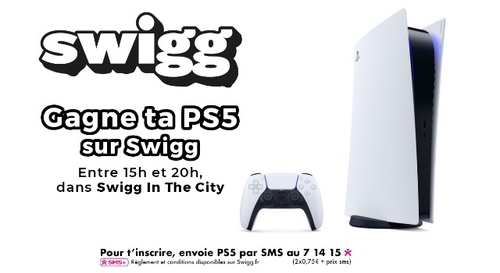 Gagne ta PlayStation 5 sur Swigg grà¢ce à  Sasso !