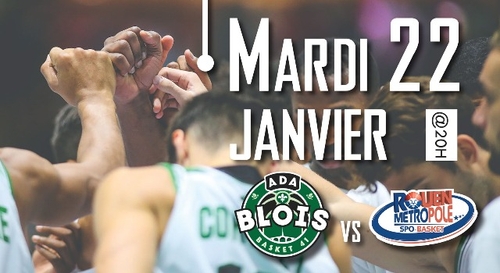 Gagnez vos places pour ADA Blois - Rouen Métropole Basket