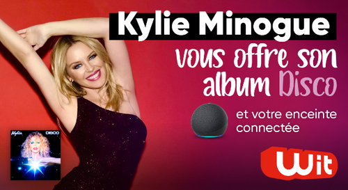Kylie Minogue vous offre son album "Disco" et votre enceinte connectée
