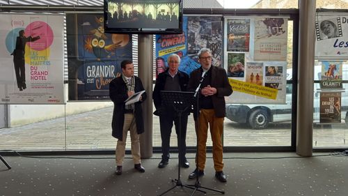 Inauguration des "Enfants du Cinéma" dans les Ardennes.