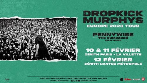 Concerts : The Dropkick Murphys à Paris et Nantes avec Oüi FM