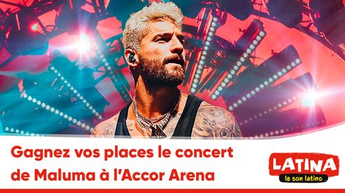 Gagnez vos places pour le concert de Maluma à l'Accor Arena