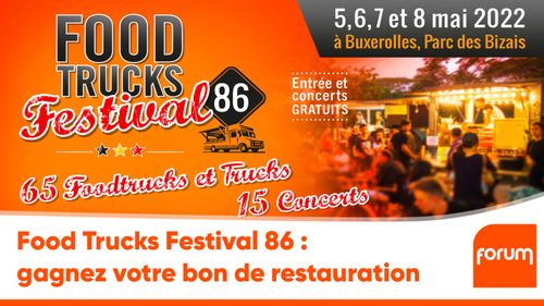 Food Trucks Festival 86 : gagnez votre bon de restauration