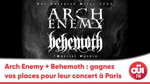Arch Enemy + Behemoth : gagnez vos places pour leur concert à Paris