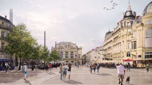 Montpellier : les travaux sur la place de la Comédie vont bientôt...