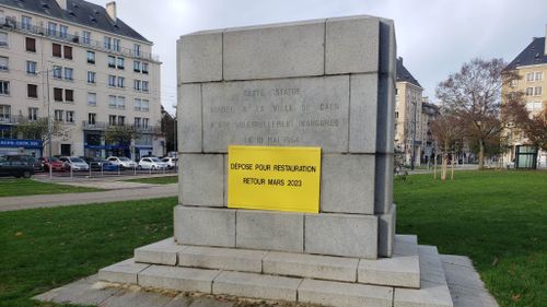 Caen : la statue Jeanne d'Arc part en rénovation
