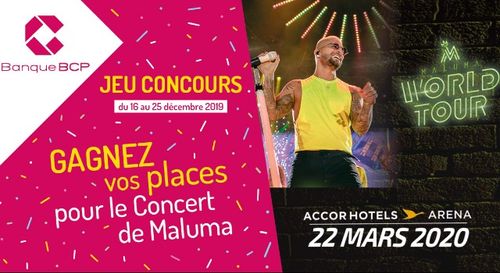 Gagnez vos places pour le concert de Maluma grà¢ce à  Banque BCP !
