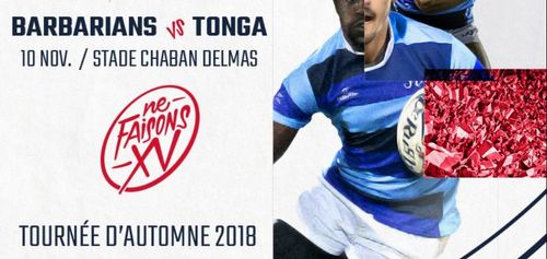 À GAGNER : Vos places pour le match Barbarians - Tonga !