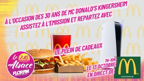 LE 7-10 ALSACE EN DIRECT DE MCDONALD'S KINGERSHEIM