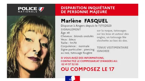 Maine-et-Loire : Marlène Fasquel, introuvable, trois semaines après...