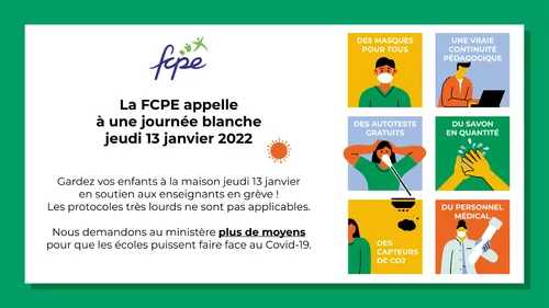 La FCPE appelle les parents à ne pas envoyer leurs enfants à...