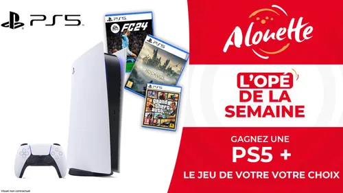 Alouette vous offre une PS5 avec le jeu de votre choix !