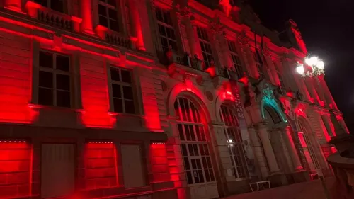 L’hôtel de ville de Limoges illuminé aux couleurs du Maroc