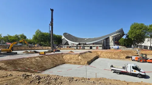 Limoges : les travaux de fondation de l’extension du palais des...