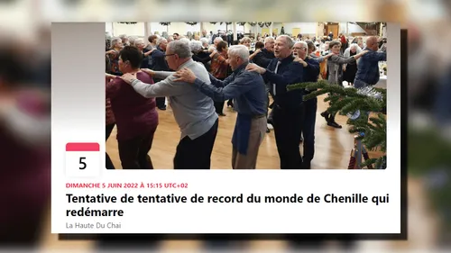 Saint-Brieuc : le record du monde de la plus longue chenille...