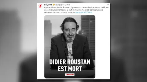 Didier Roustan, figure emblématique du journalisme sportif, est décédé